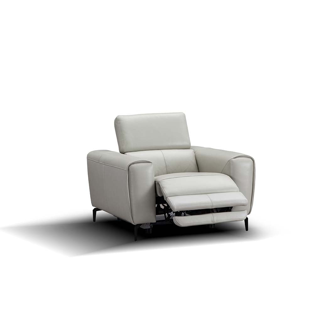 Lorenzo Power Chair in Light Gray | J&M Furniture