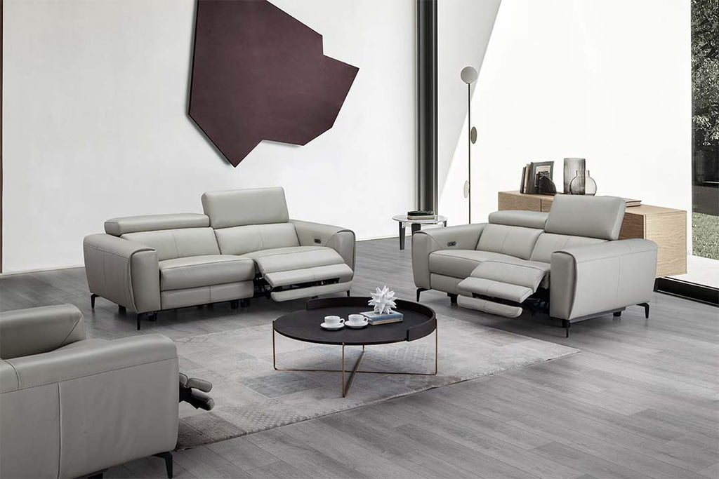Lorenzo Power Sofa in Light Gray | J&M Furniture