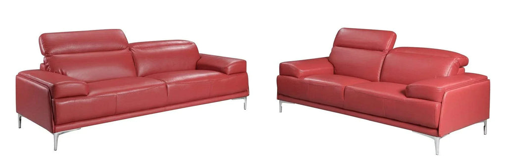 Nicolo Sofa Collection In Red | J&M Furniture