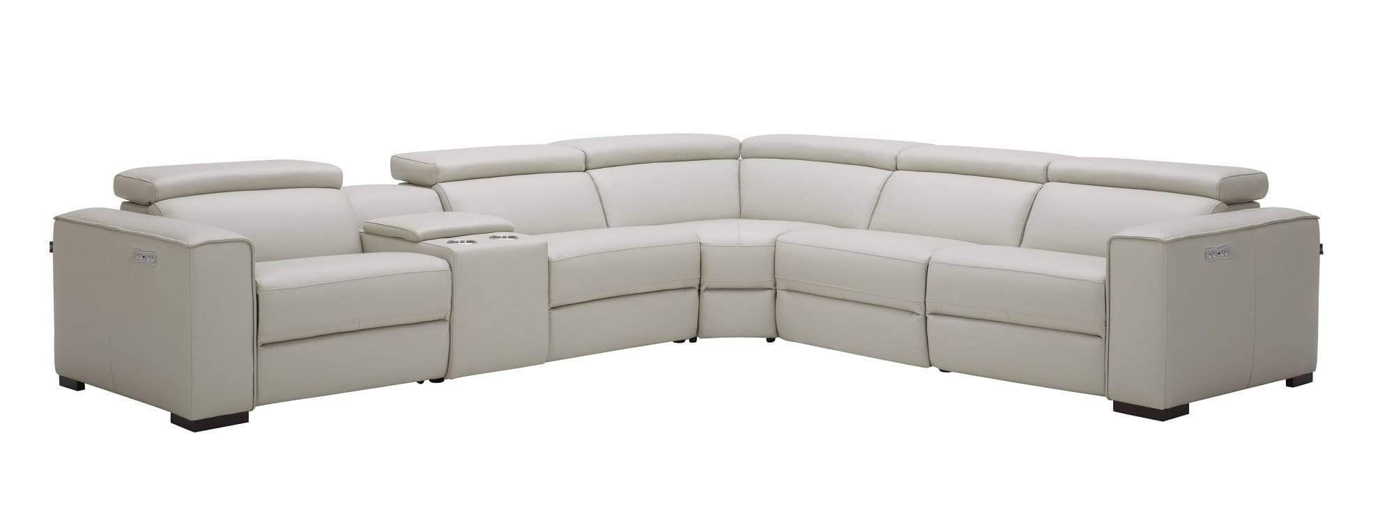 Picasso Motion Sectional in Silver Grey | J&M Furniture