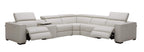 Picasso Motion Sectional in Silver Grey | J&M Furniture