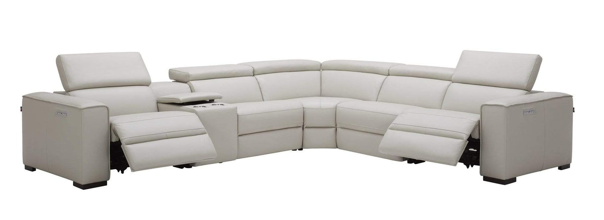 Picasso Motion Sectional in Silver Grey | J&M Furniture