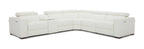 Picasso Motion Sectional in White | J&M Furniture