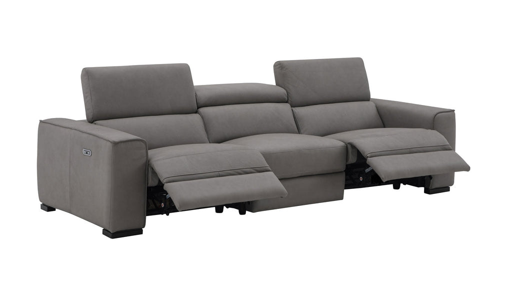 Picasso Power Reclining Truffle Sofa | Top Grain Leather Modern Sofa