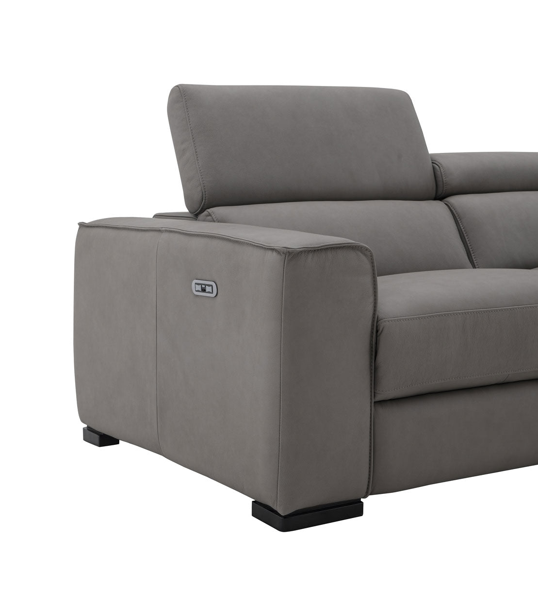 Picasso Power Reclining Truffle Sofa | Top Grain Leather Modern Sofa