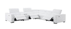 Picasso Power Sectional in Snow White | J&M Furniture