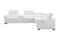 Picasso Power Sectional in Snow White | J&M Furniture