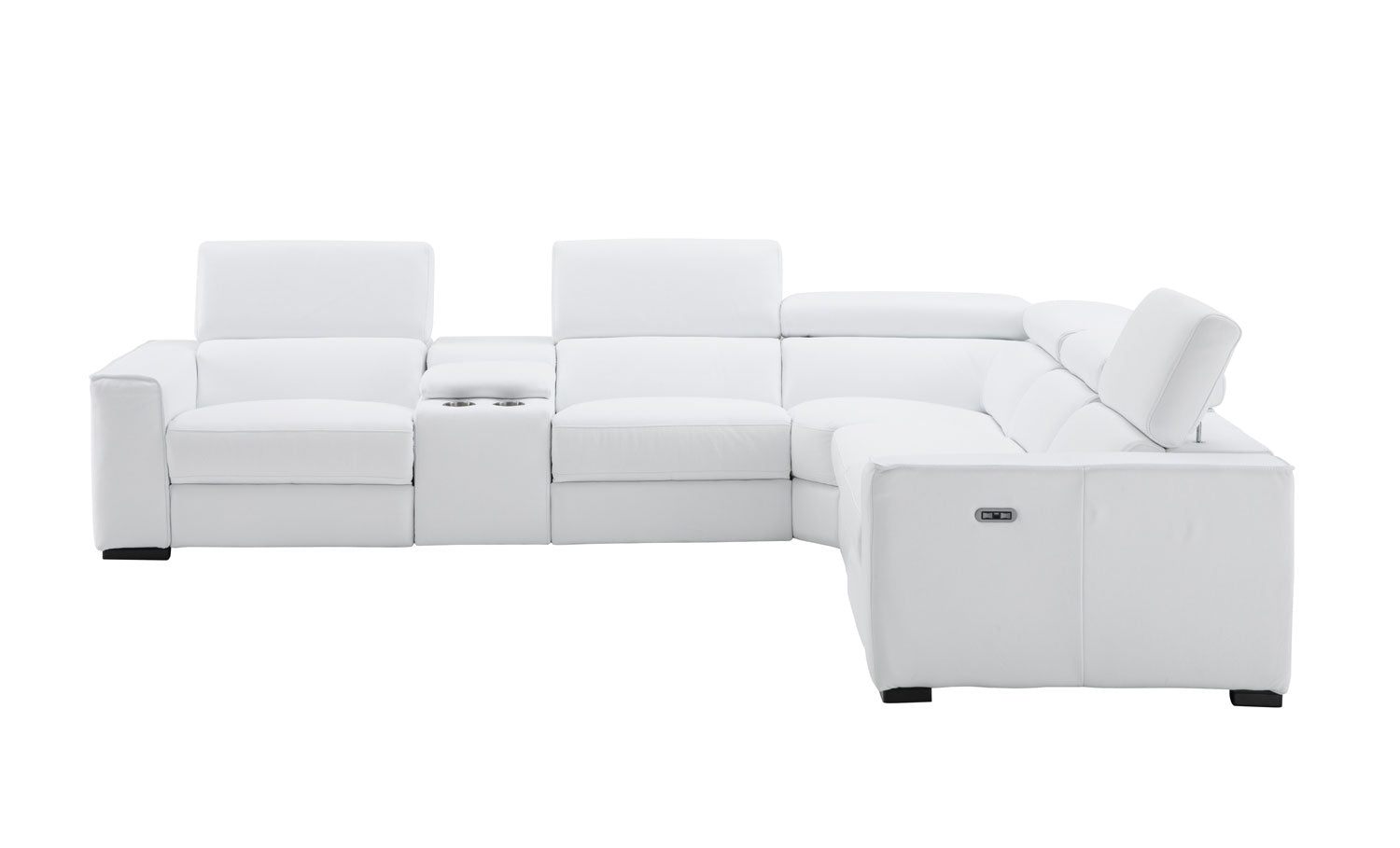 Picasso Power Sectional in Snow White | J&M Furniture