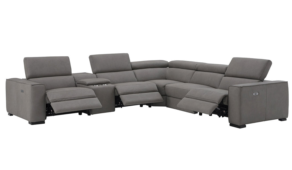 Picasso Power Sectional in Truffle | J&M Furniture