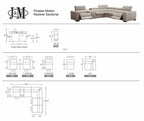 Picasso Power Sectional in Truffle | J&M Furniture