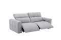 Prescott Leather Sofa in Light Grey | J&M Furniture