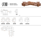 Salvador Motion Sectional in Pumpkin | J&M Furniture
