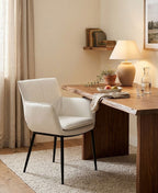 Kani Leather Armchair in Frost | J&M Furniture