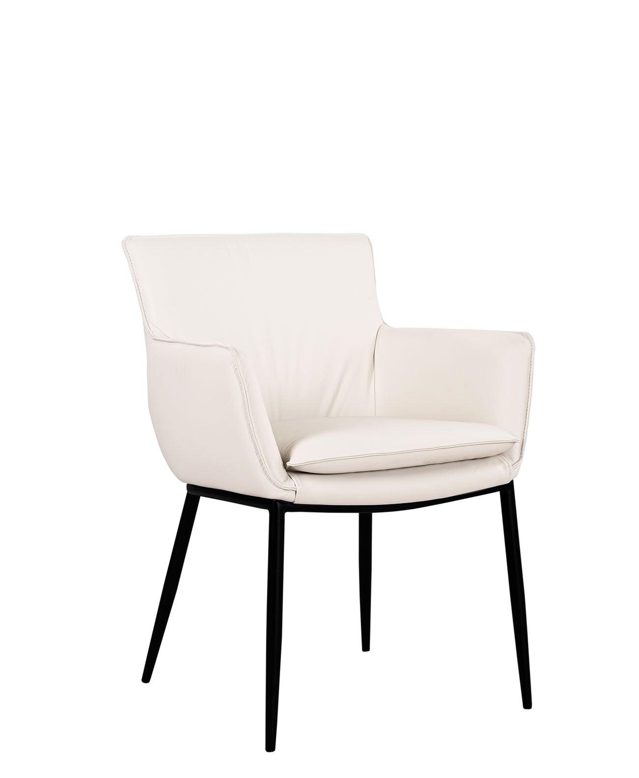 Kani Leather Armchair in Frost | J&M Furniture