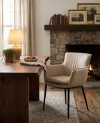 Kani Leather Armchair in Light Mocha | J&M Furniture