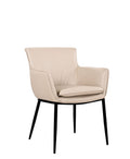 Kani Leather Armchair in Light Mocha | J&M Furniture