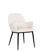 Kora Leather Armchair in Frost | J&M Furniture