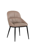 Kora Leather Chair in Wheat (Pair) | J&M Furniture