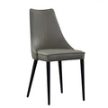Milano Leather Dining Chair in Light Grey (Pair)