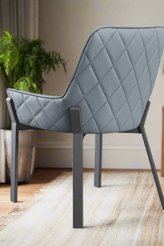 Venice Dining Chair in Light Grey | J&M Furniture
