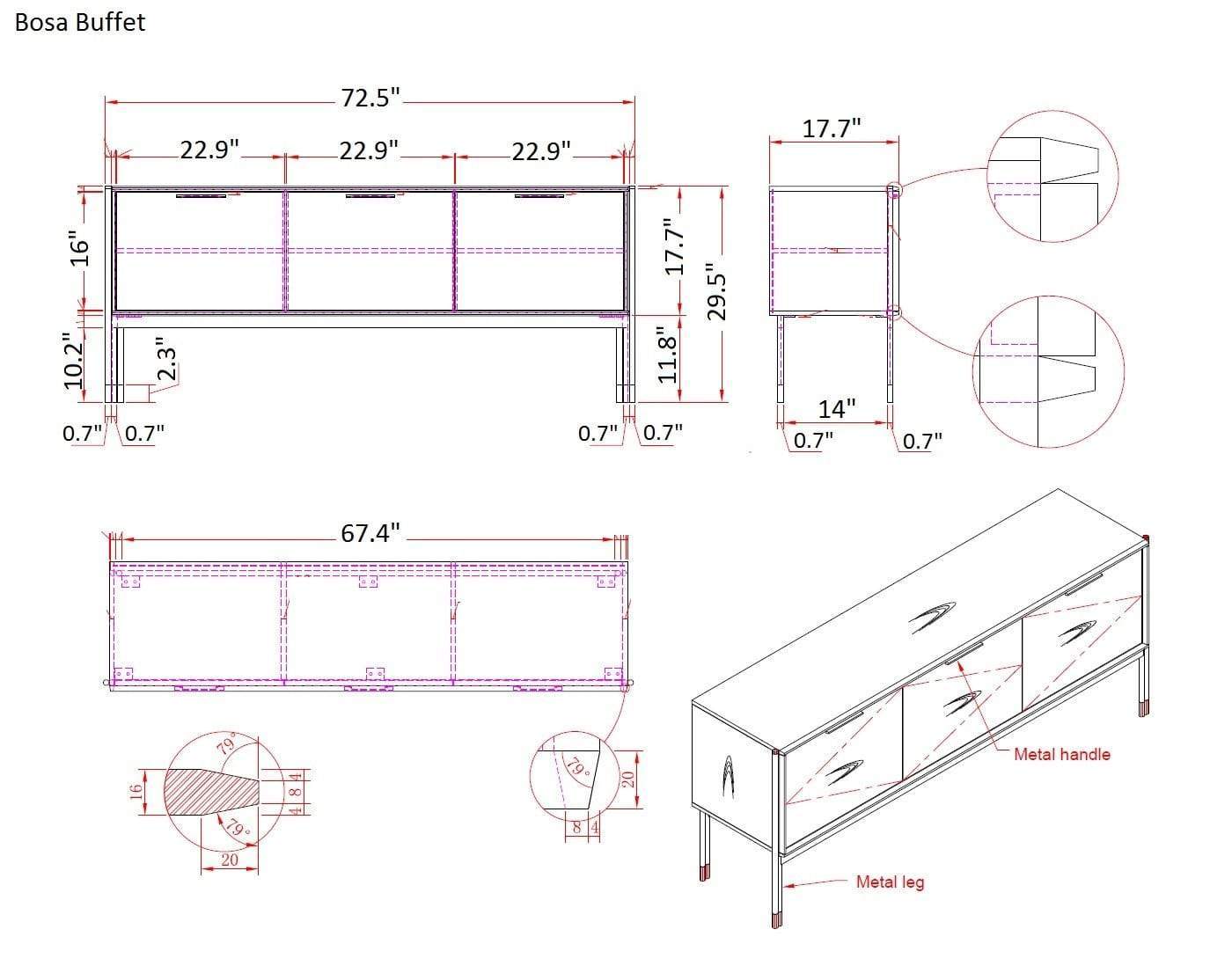 Bosa Dining Table | J&M Furniture