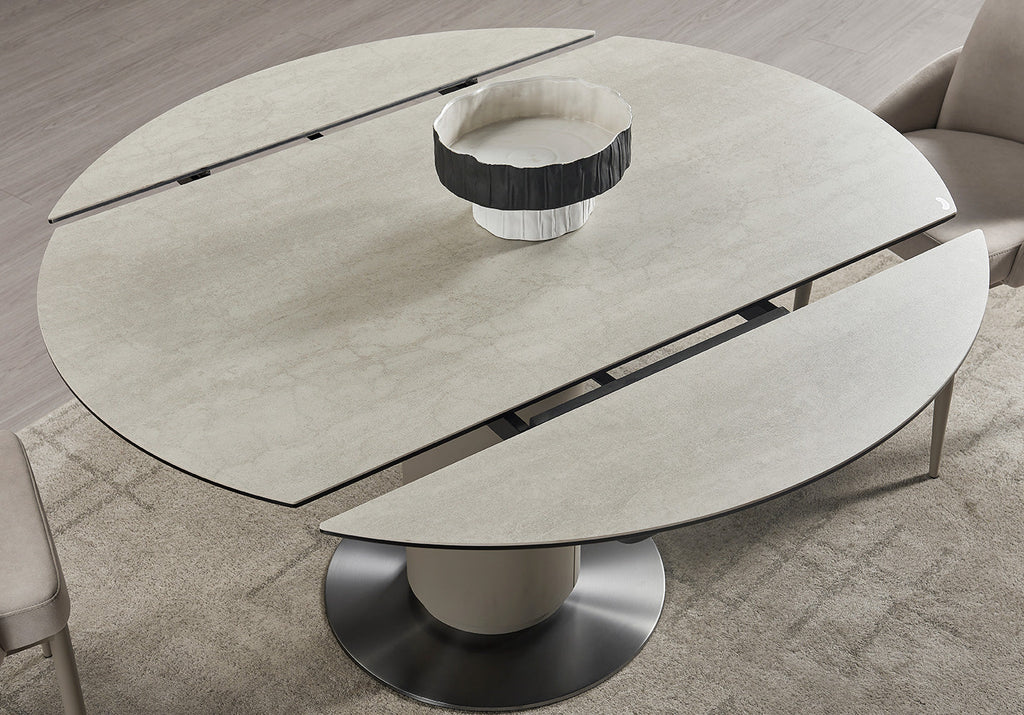RH 130 Round Extendable Table | J&M Furniture