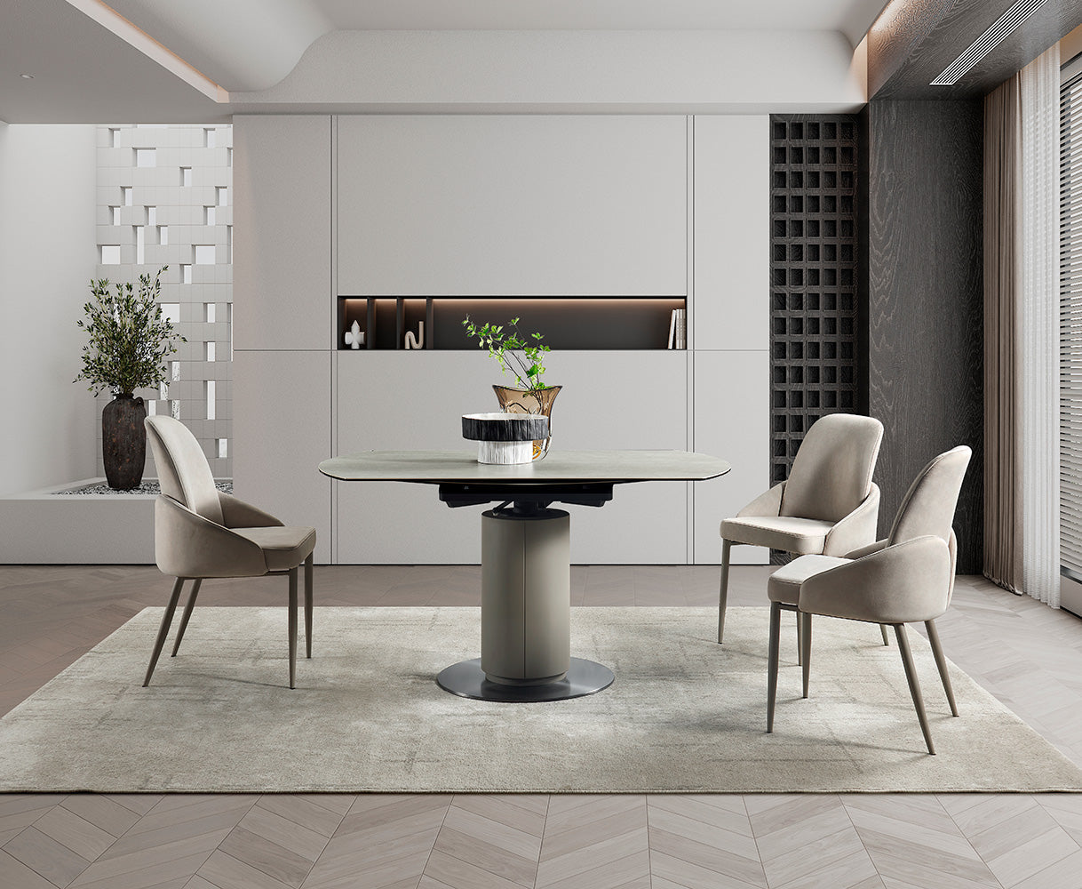 RH 130 Round Extendable Table | J&M Furniture