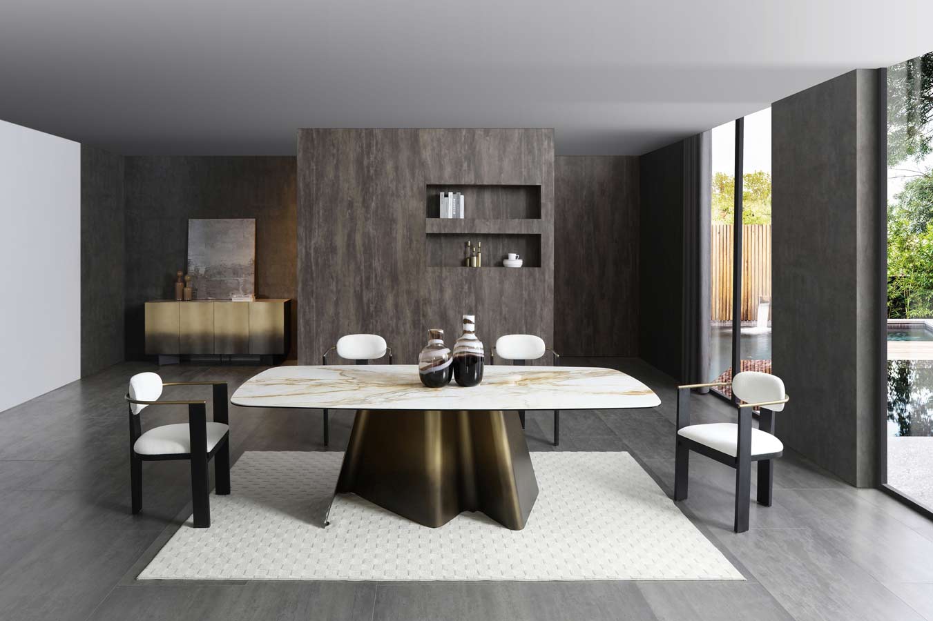 Bastione Dining Table | J&M Furniture