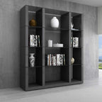 Grey Cloud  Wall Unit in High Gloss