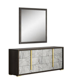 Travertine Dresser & Mirror