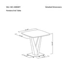 Pandora End Table | J&M Furniture