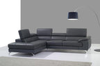 A973 Premium Leather Sectional | J&M Furniture
