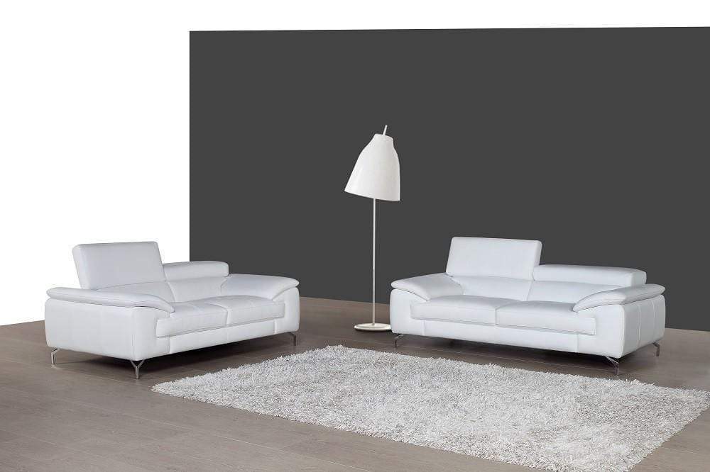 A973 Italian Leather Sofa Collection in Brown | J&M Furniture