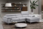 A973b Premium Leather Mini Sectional in Caramel | J&M Furniture