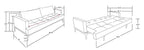 JK059 Sofa Sleeper | J&M furniture