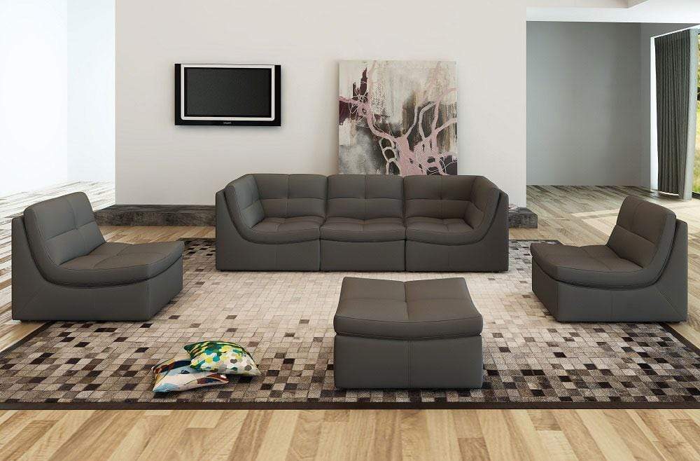 Lego 6pc Modular Sofa in Grey