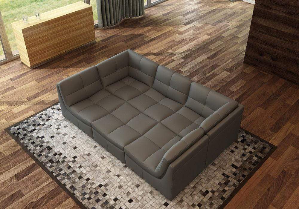 Lego 6pc Modular Sofa in Grey