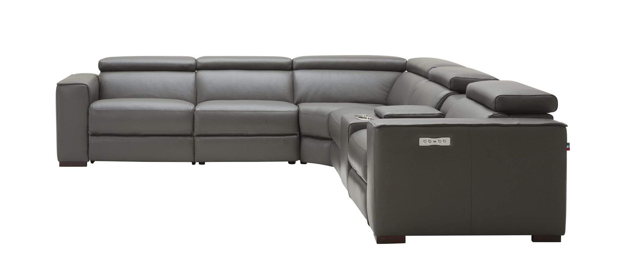 Picasso Motion Sectional in Dark Grey | J&M Furniture