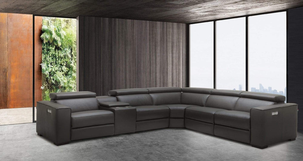 Picasso Motion Sectional in Dark Grey | J&M Furniture