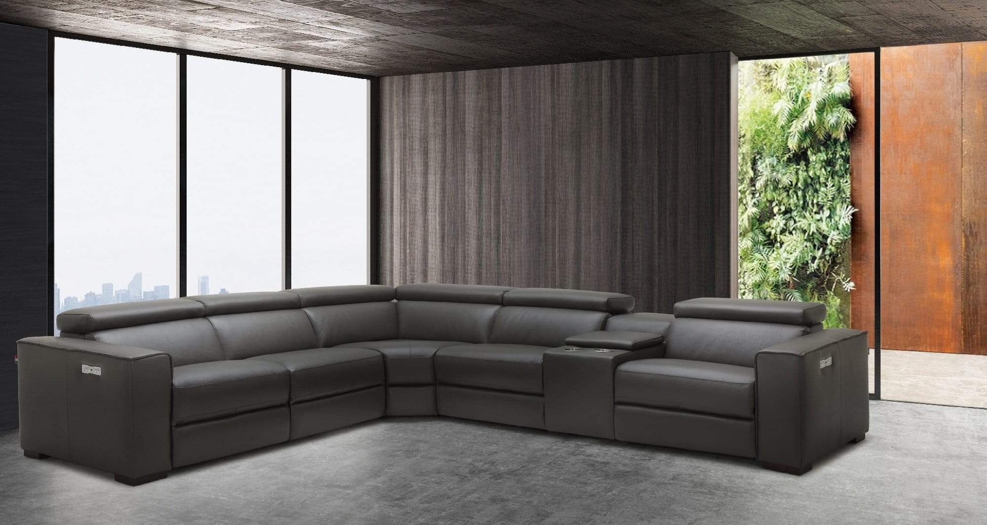 Picasso Motion Sectional in Dark Grey | J&M Furniture