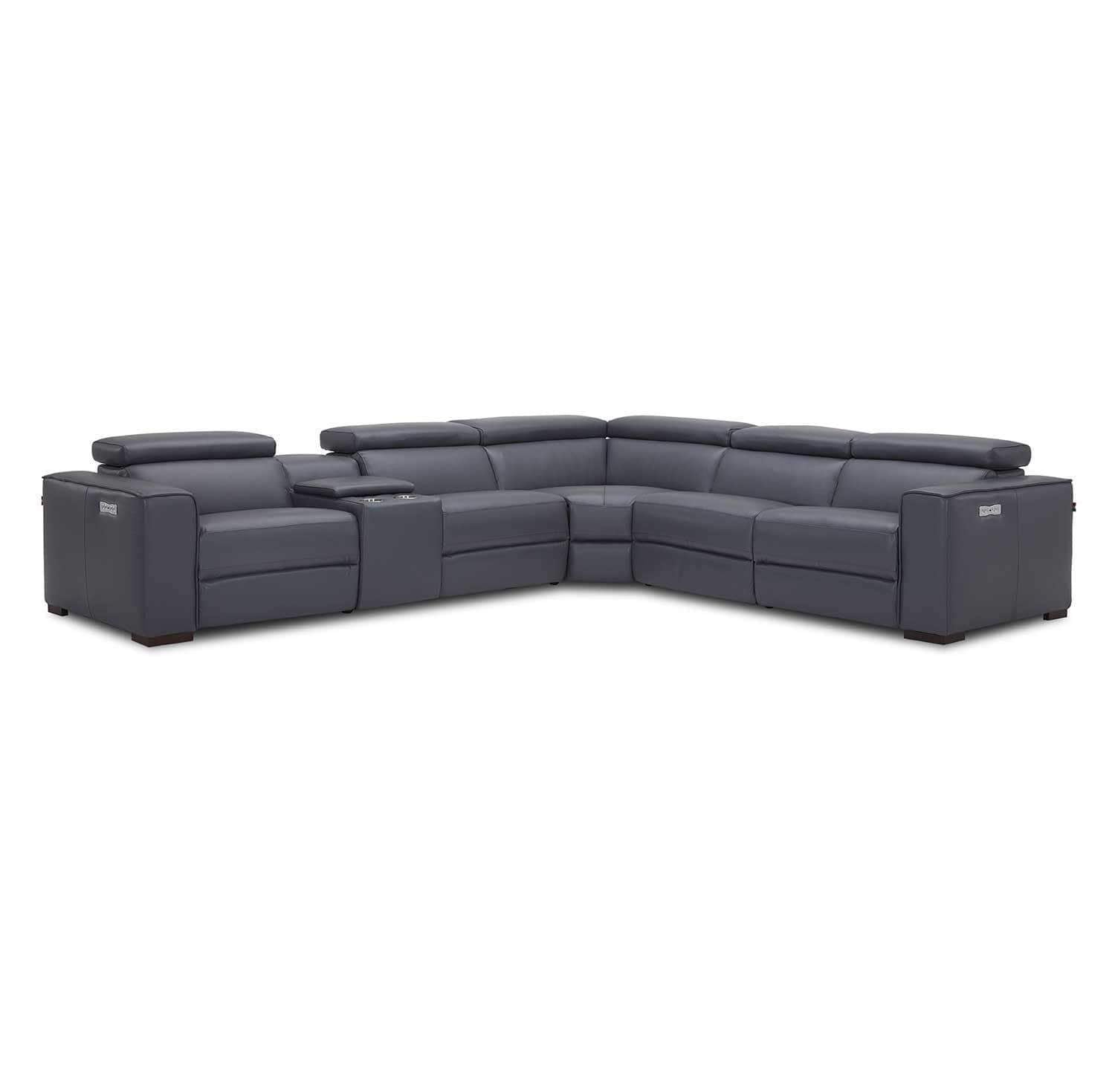 Picasso Motion Sectional in Dark Grey | J&M Furniture