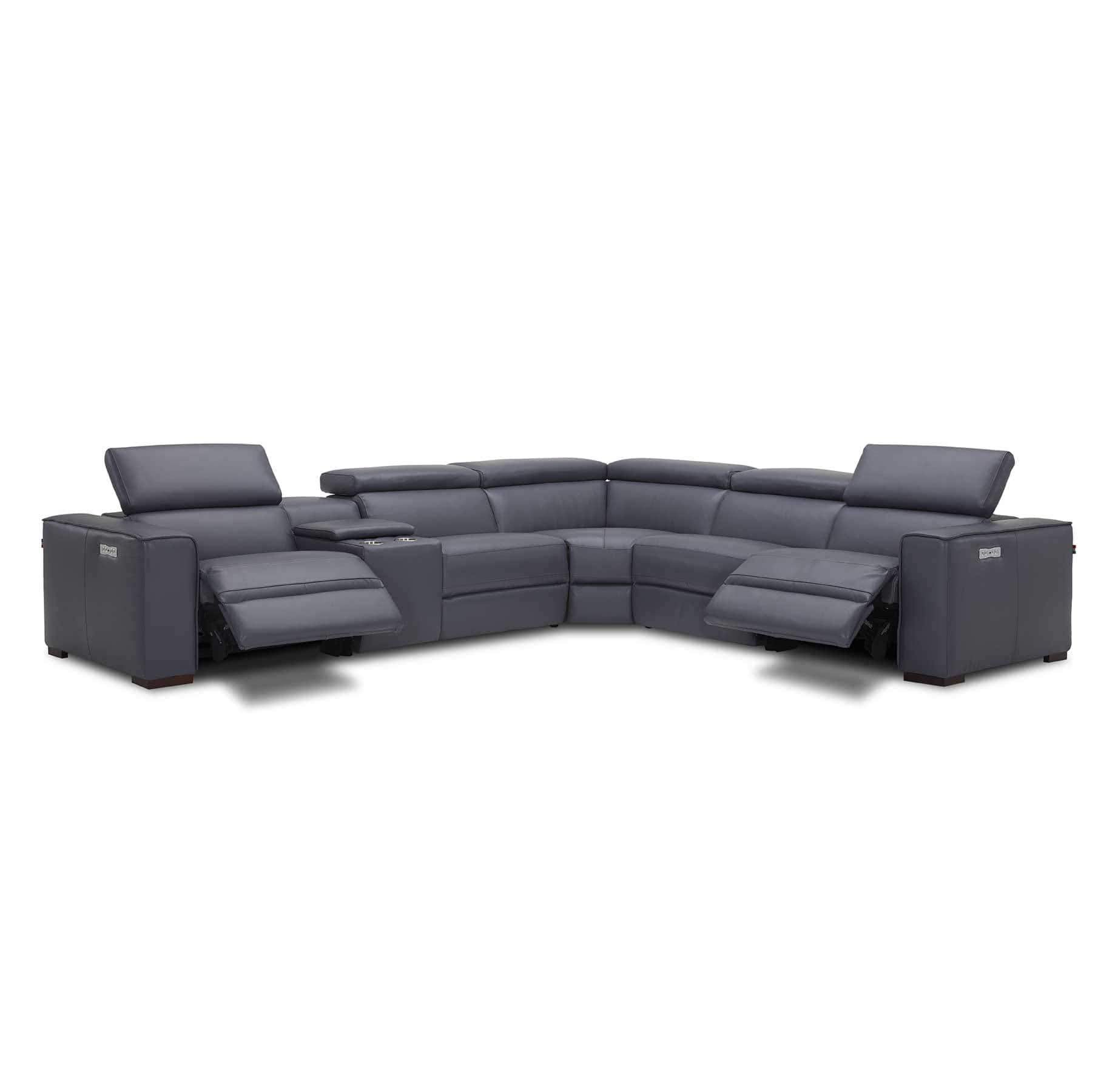 Picasso Motion Sectional in Dark Grey | J&M Furniture