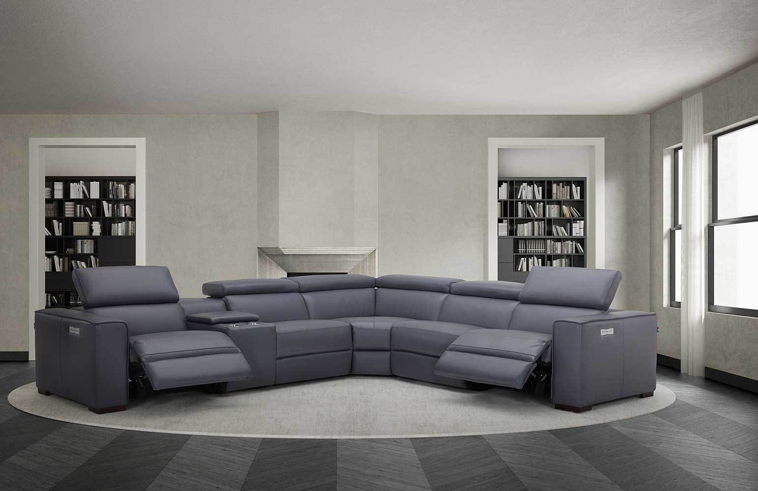 Picasso Motion Sectional in Dark Grey | J&M Furniture