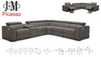 Picasso Motion Sectional in Dark Grey | J&M Furniture