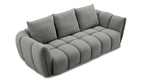 Lennox Fabric Loveseat in Dark Grey | J&M Furniture