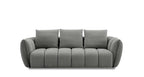 Lennox Fabric Loveseat in Dark Grey | J&M Furniture
