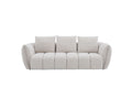 Lennox Fabric Loveseat in Light Grey | J&M Furniture