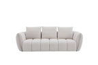 Lennox Fabric Loveseat in Light Grey | J&M Furniture