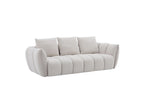 Lennox Fabric Loveseat in Light Grey | J&M Furniture