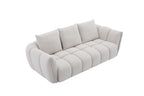 Lennox Fabric Loveseat in Light Grey | J&M Furniture